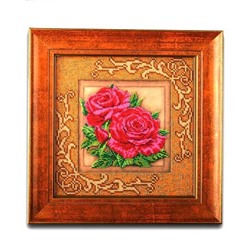 Набор для вышивания бисером Радуга Бисера В-411 Роскошные розы, 20.5*20.5 см