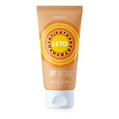 Крем для лица солнцезащитный антивозрастной SPF 30 Leto