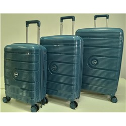 Набор из 3-х чемоданов с расширением 23101 Синий