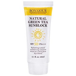 BONAJOUR Green Tea Солнцезащитный крем с экстрактом зеленого чая SPF50/PA+++