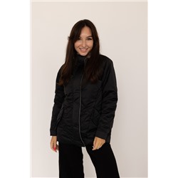 Куртка женская демисезонная 24680 (черный/серый опал)