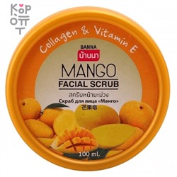 Banna Facial Scrub Mango - Скраб для лица с Манго, 100мл.,