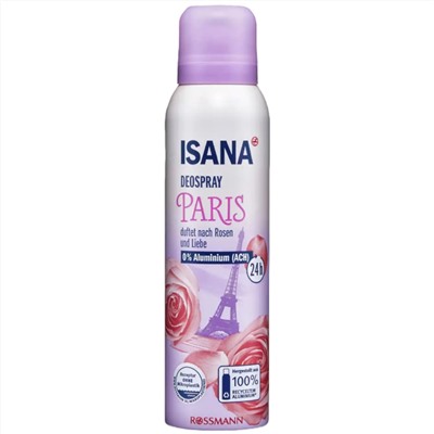 Део-спрей ISANA Deospray Paris/Париж /150мл