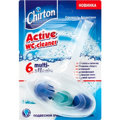 Подвеска чистящая для унитаза шарики Свежесть атлантики Active WC-Cleaner, Chirton, 45 г