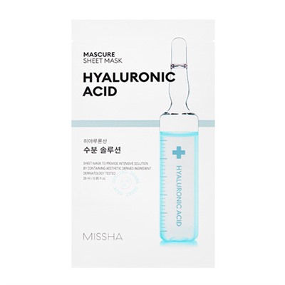 Missha Mascure Moisture Solution Увлажняющая тканевая маска (Hyaluronic Acid)