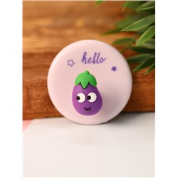 Крючок на липучке «Crazy eggplant», purple