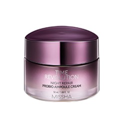 Missha Time Revolution Night Repair Probio Антивозрастной ночной ампульный крем