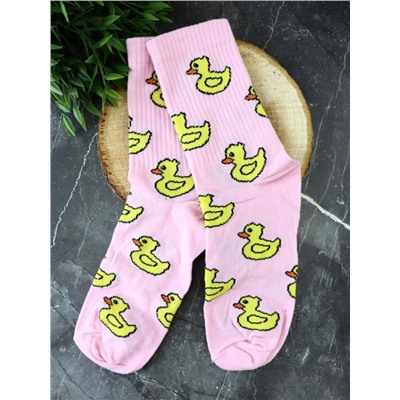 Носки женские "Very cute ducks", р. 35-40, розовый