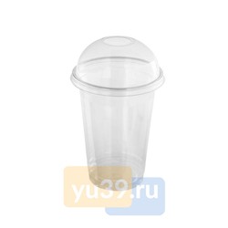 Крышка для стакана Pet (Сп), диаметр 95 мм., сфера с отверстием, 1000 шт.