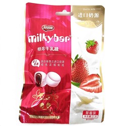 Premium Конфеты MilkyBar Клубника/жидкий шоколад 21гр (20шт в блоке)