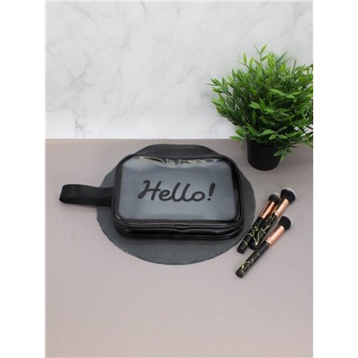 Косметичка "Hello", black (18х25х11 см)