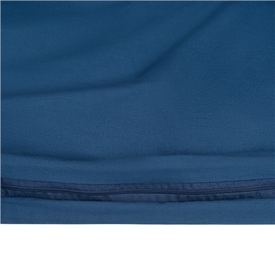 Комплект постельного белья полутораспальный темно-синего цвета из органического стираного хлопка из коллекции Essential