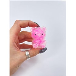 Мялка - антистресс «Soft bear», pink (3,7*5 см)