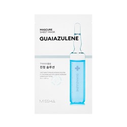 Missha Mascure Genuine Solution Тканевая маска с азуленом (Guaiazulene)