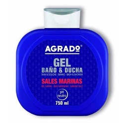 Гель для ванн Морская соль Marine salts увлажняющий, Agrado 750 мл