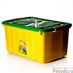 Ящик для игрушек на колесах 600*400*300 мм (цвет в ассортименте) арт. 30100