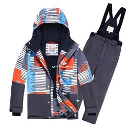 Подростковый для мальчика зимний горнолыжный костюм оранжевого цвета 8825O