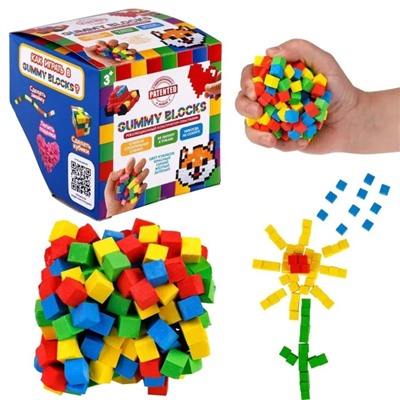 Конструктор — пластилин Gummy Blocks, разноцветные детали, МИКС