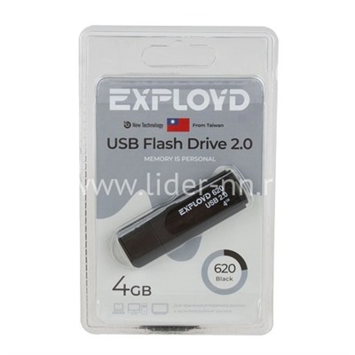 USB Flash 4GB Exployd (620) черный