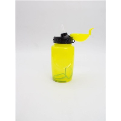 Бутылка "Movement life" с трубочкой, yellow (350 ml)