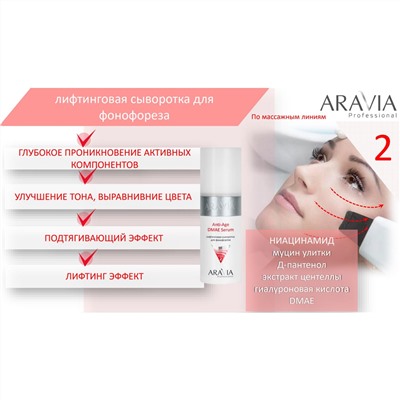 ARAVIA Professional Профессиональная процедура для лица «Аппаратная косметология» / Anti-Age, 150 мл x 3