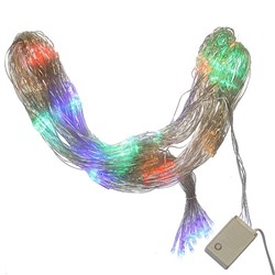 Электрогирлянда-сетка "Новогоднее украшение", (288 разноцветных LED, 8 реж., 2 м)