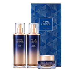 Набор антивозрастной (тонер, эмульсия, крем)  Prime Retinol Skin Care 3 Set, THE SAEM, 130 мл + 130 мл + 50 мл