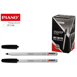 Ручка шариковая на маслян основе "Piano Сorrect" игольч чёрный 0,7/1.0mm PT-1159 /чёрн./50/Китай