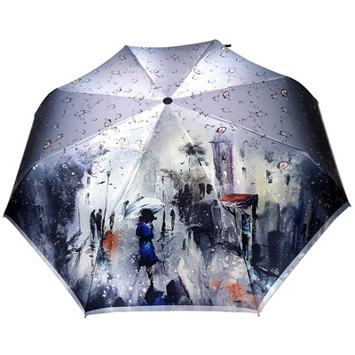 Зонт женский DINIYA арт.115 (2750) полуавт 23"(58см)Х9К картина