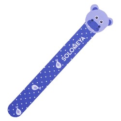 Пилка для натуральных и искусственных ногтей 180/220 Бегемот Hippo Nail File, Solomeya 1 шт