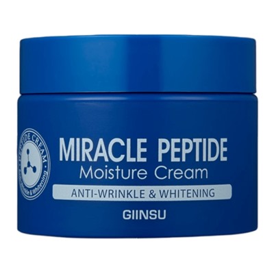 Крем для лица увлажняющий с пепидами, MIRACLE PEPTIDE MOISTURE CREAM, GIINSU, 50 мл