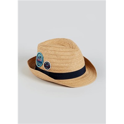 Boys Badge Trilby Hat (7-13yrs)