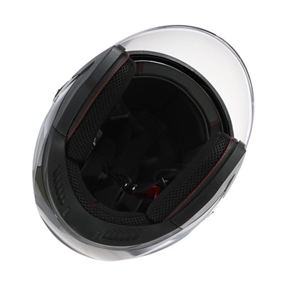 Шлем открытый с двумя визорами, размер M (57-58), модель - BLD-708E, черный глянцевый
