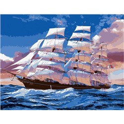 Картина по номерам 40х50 - Корабль в море