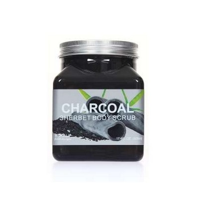 WOKALI, Скраб для тела с Углем Sherbet Body Scrub Charcoat, 350 мл