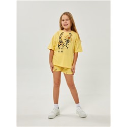 Комплект детский (футболка, шорты)  GKS 142-019 (Жёлтый)