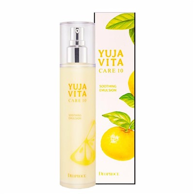 Эмульсия для лица с цитрусовым комплексом, YUJA VITA CARE 10 SOOTHING EMULSION, DEOPROCE, 120 мл