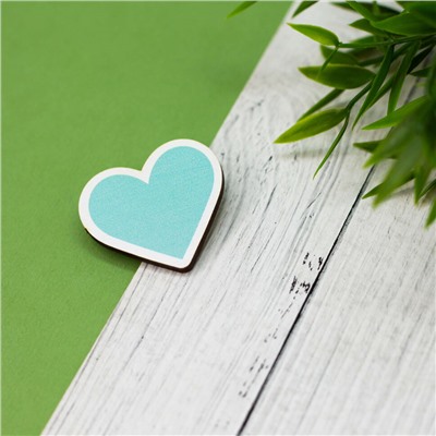 Значок ECO из дерева TIFFANY HEART