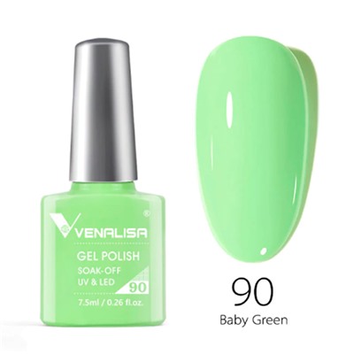 VENALISA, Gel Polish #90 (светло-зелёный)