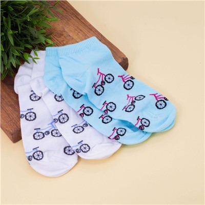 Носки женские "Bike White and Blue", р. 35-40, 2 пары