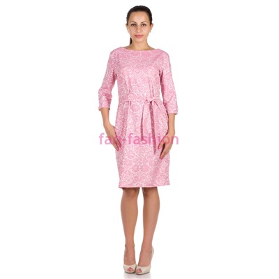 Платье "Классика" с карманами Розовый