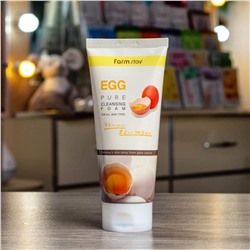 Пенка очищающая с яичным экстрактом Egg Pure Cleansing Foam, FARMSTAY   180 мл