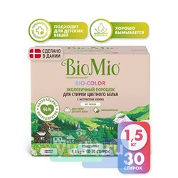 BioMio Bio-Color Средство для цветного белья, 1,5 кг.