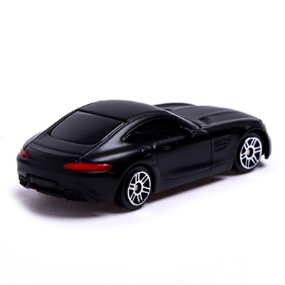 Машина металлическая MERCEDES-AMG GT S, 1:64, цвет чёрный матовый