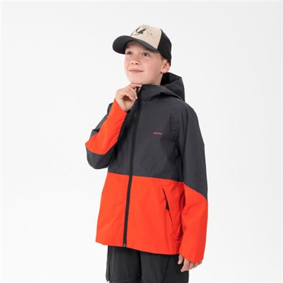 Куртка походная водонепроницаемая для детей 7–15 лет красная MH500 Quechua