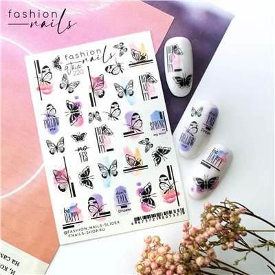 Fashion Nails, Слайдер-дизайн W220