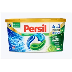 PERSIL Discs концентрированное моющее средство в капсулах для стирки белых тканей в стиральных машинах 28 шт.