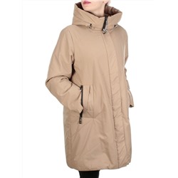 M818 DARK BEIGE Куртка демисезонная женская (100 гр. синтепон) размер 54 российский