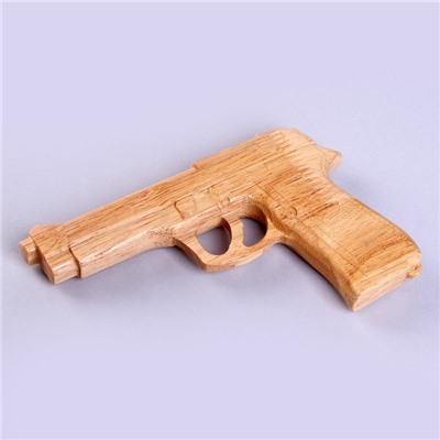 Детское деревянное оружие «Пистолет» 16,5 × 11 × 2 см