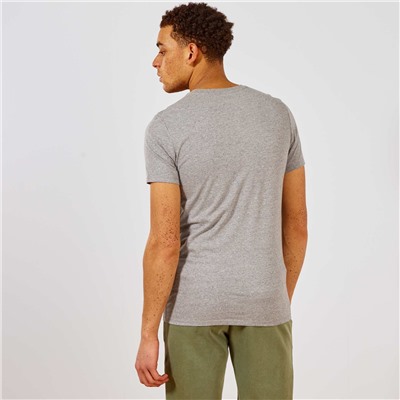 Узкая меланжевая футболка  Eco-conception - серый